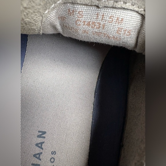 Cole Haan Black Slip-on Leather Sneakers size 11.5 - Picture 7 of 7